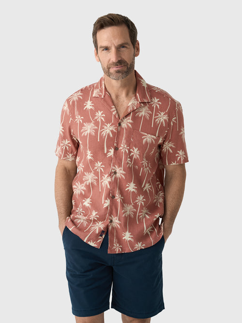 Faherty Brand Men's Short-Sleeve Breeze Camp Shirt