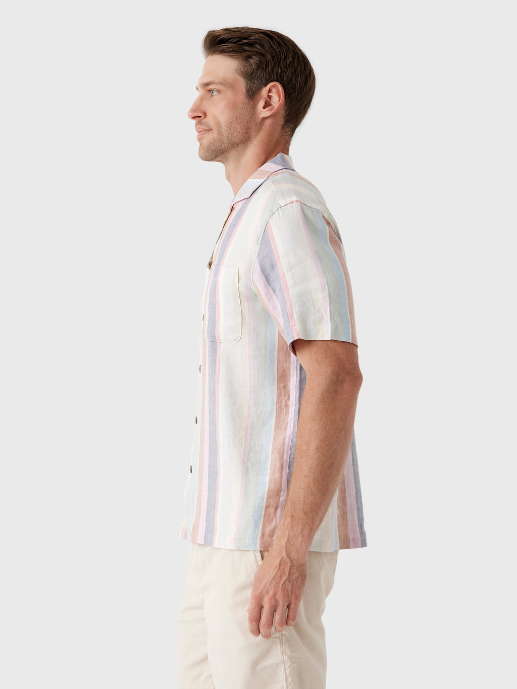 Faherty Brand Men's Short-Sleeve Breeze Camp Shirt - Saint Bernard