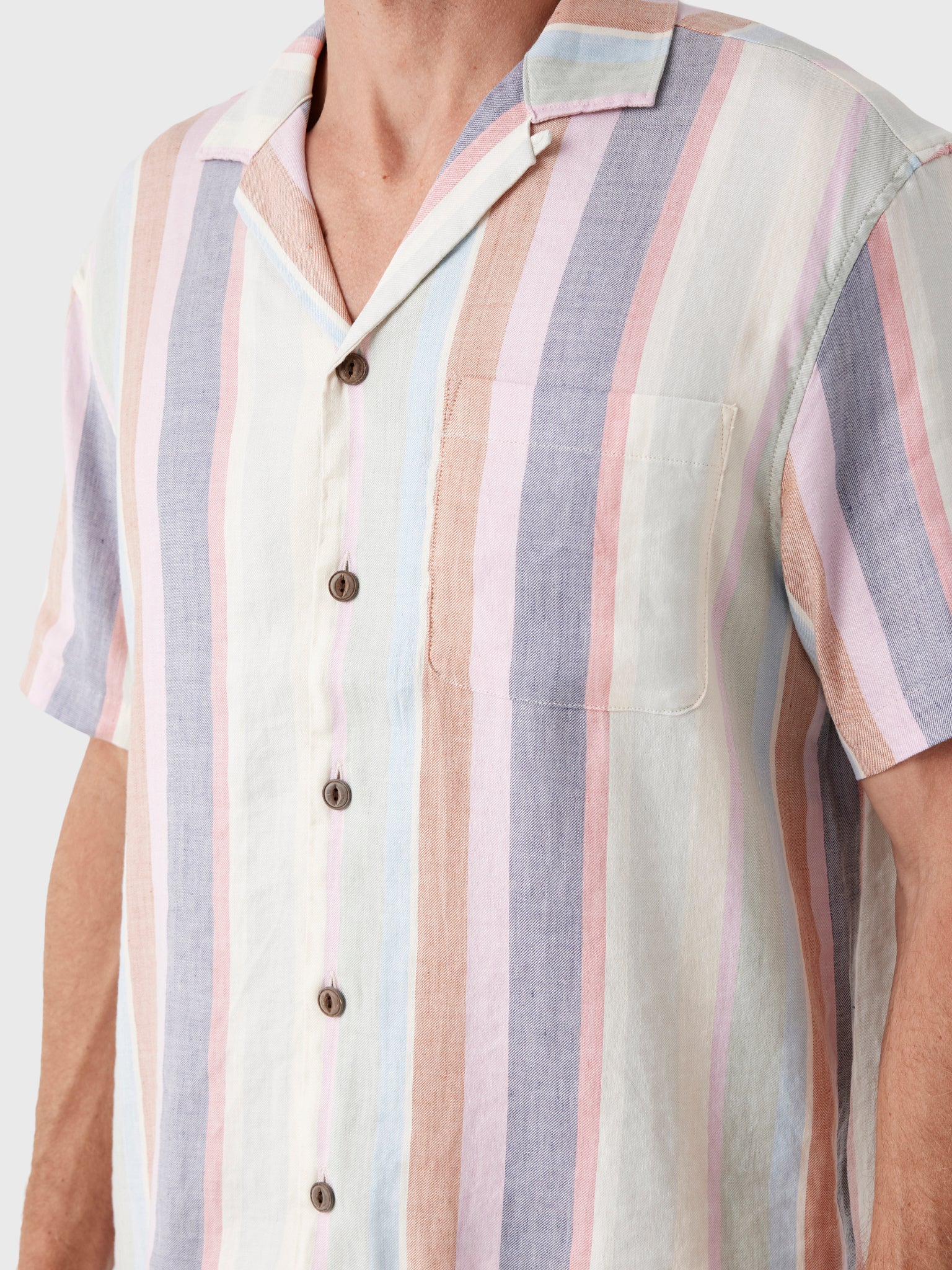 Faherty Brand Men's Short-Sleeve Breeze Camp Shirt - Saint Bernard