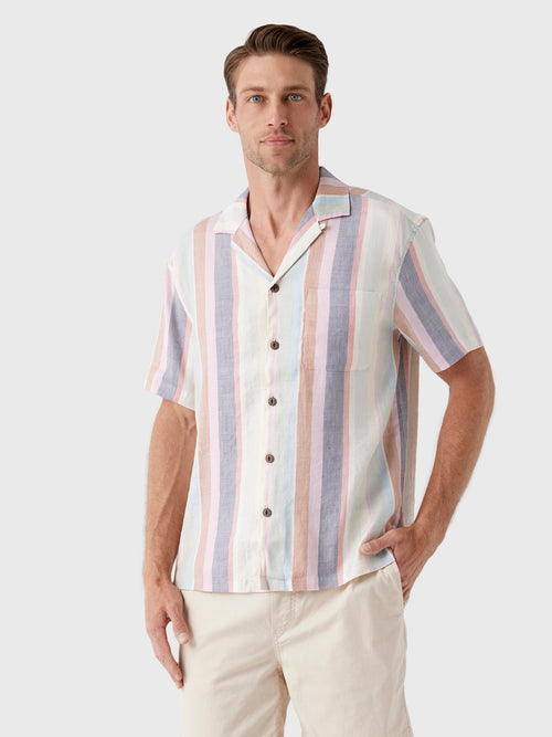 Faherty Brand Men's Short-Sleeve Breeze Camp Shirt