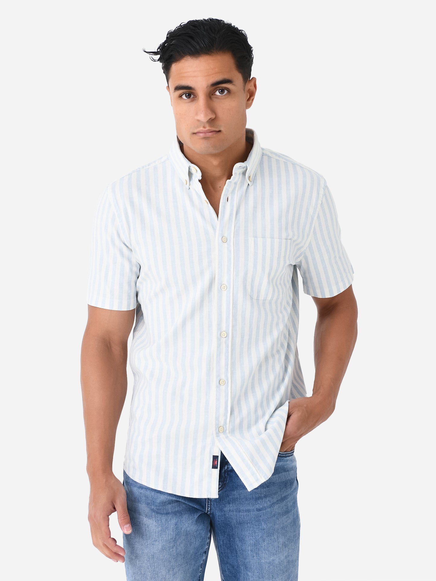 Faherty Brand Men's Short Sleeve Breeze Shirt
