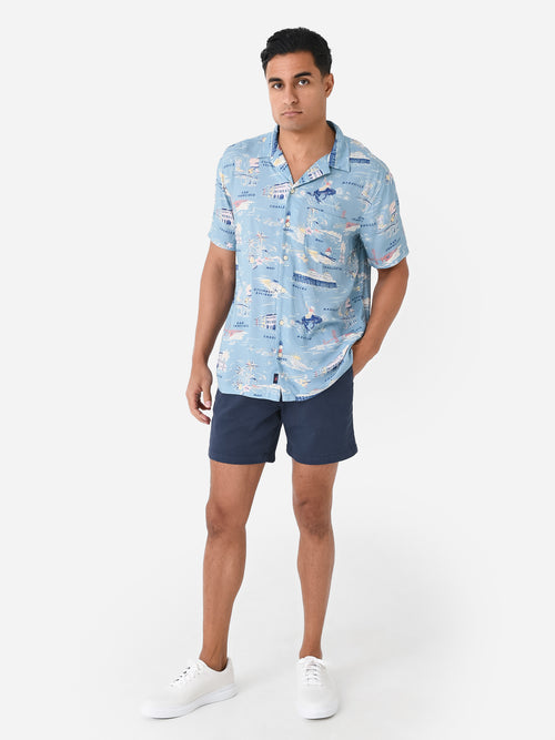 Faherty Brand Men's Short Sleeve Kona Camp Shirt