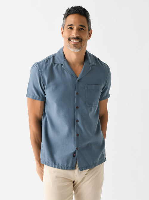 Faherty Brand Men's Short Sleeve Getaway Camp Shirt