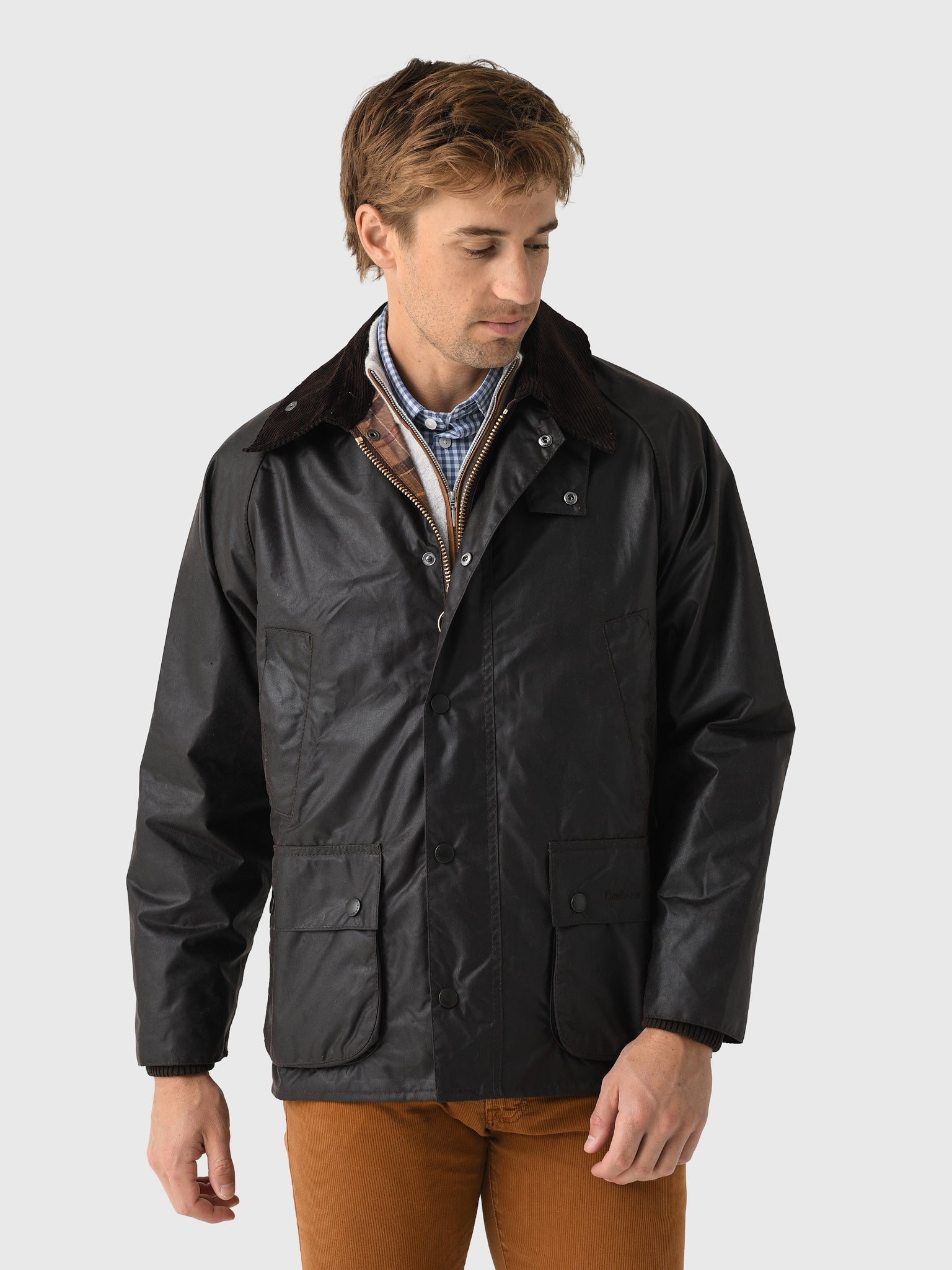 Barbour BEDALE OS SLEAVE(ブラック, 38) Barbour waxed jacket OS Bedale Wax Jacket PRM EU