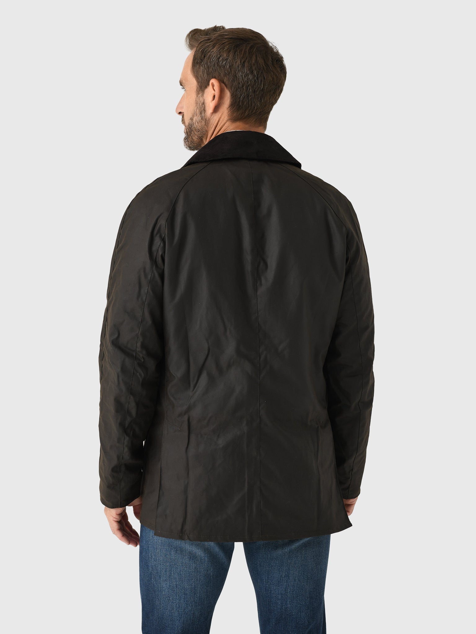 Barbour Men's Ashby Wax Jacket Saint Bernard - Main Image