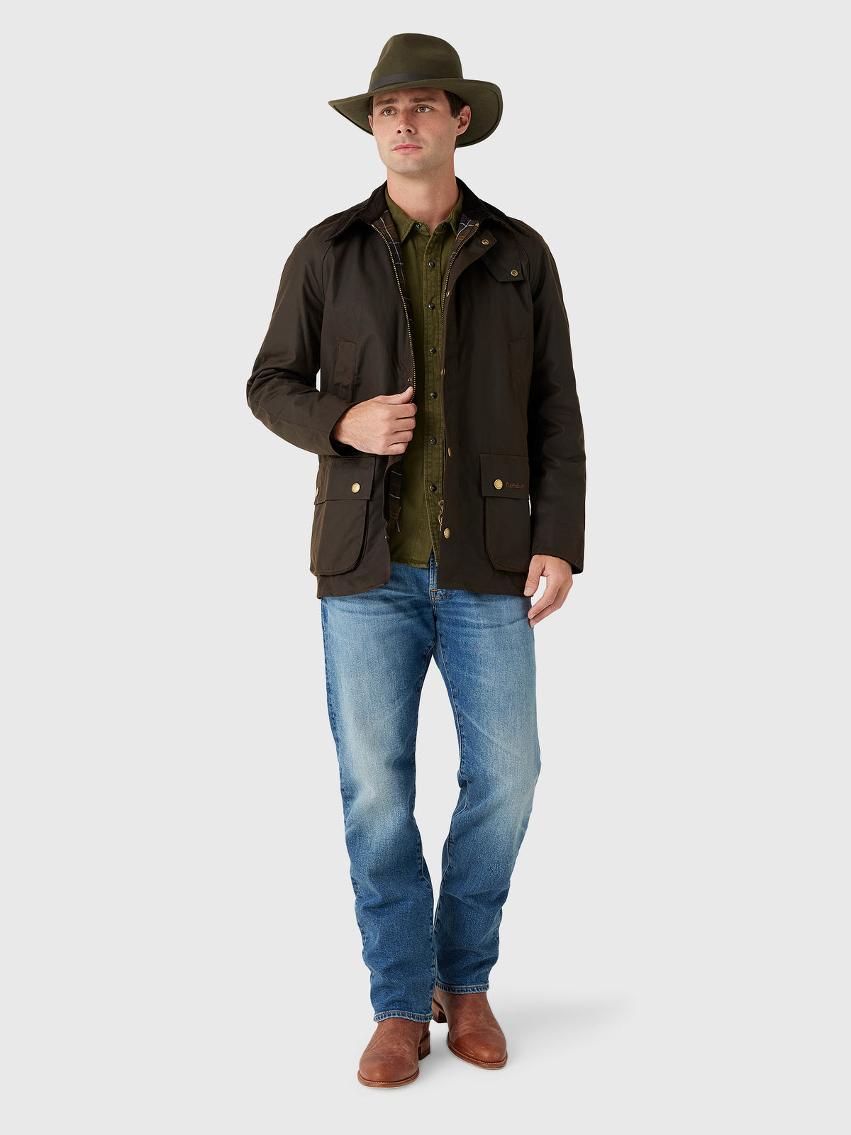 Barbour Men’s Ashby Wax Jacket - Saint Bernard