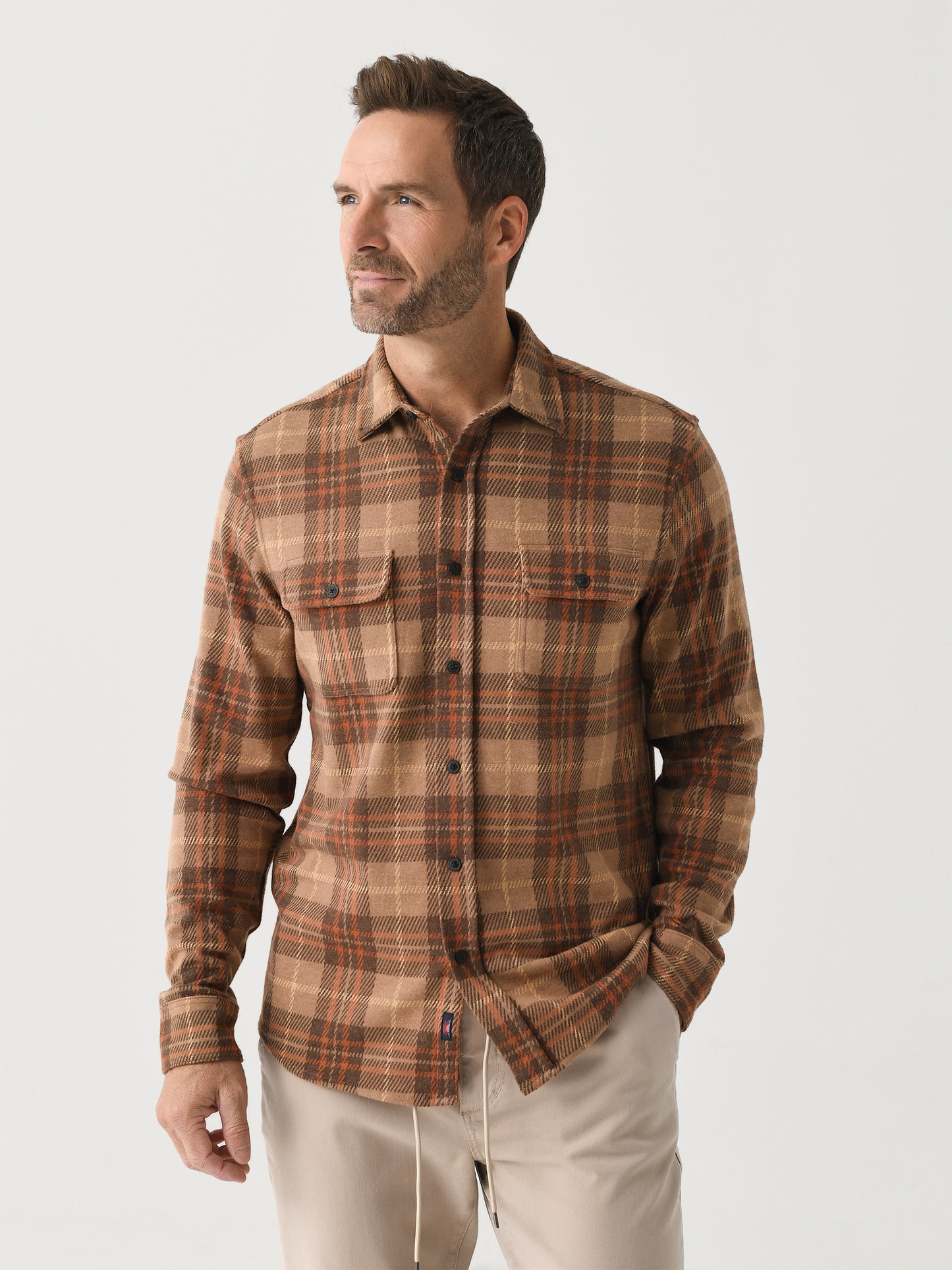 Faherty Brand Men's Legend Sweater Shirt - Saint Bernard
