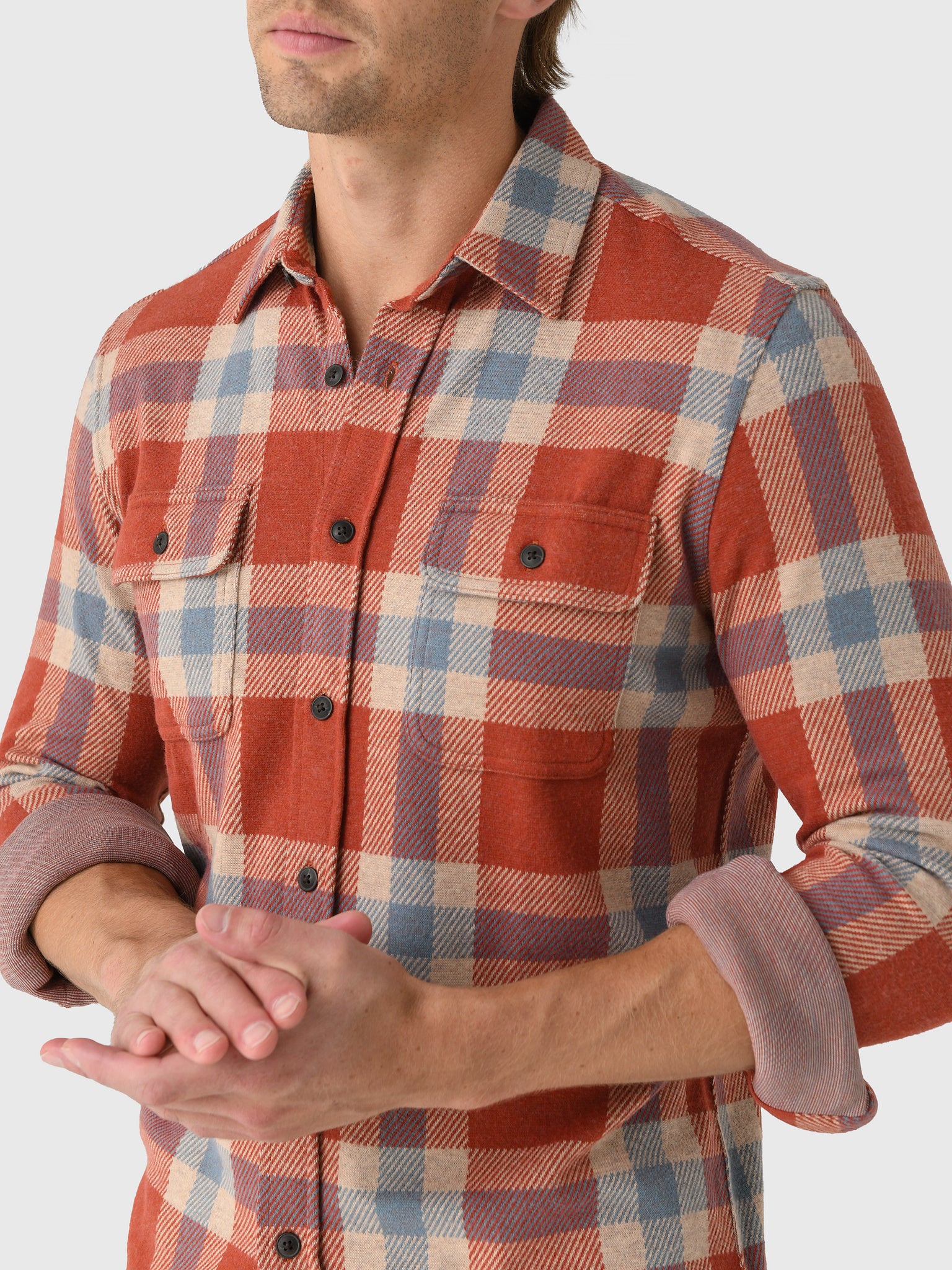 Faherty Brand Men's Legend Sweater Shirt - Saint Bernard