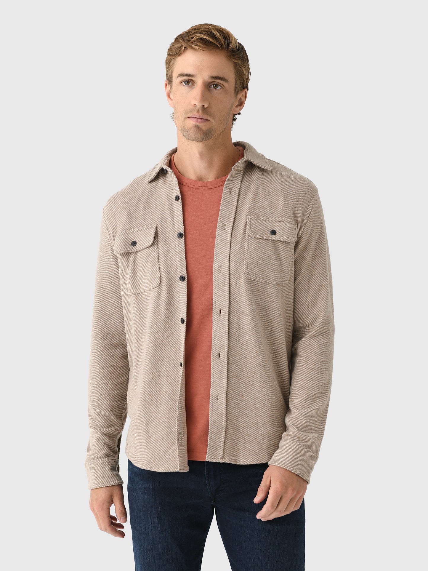 Faherty Brand Men's Legend Sweater Shirt - Saint Bernard
