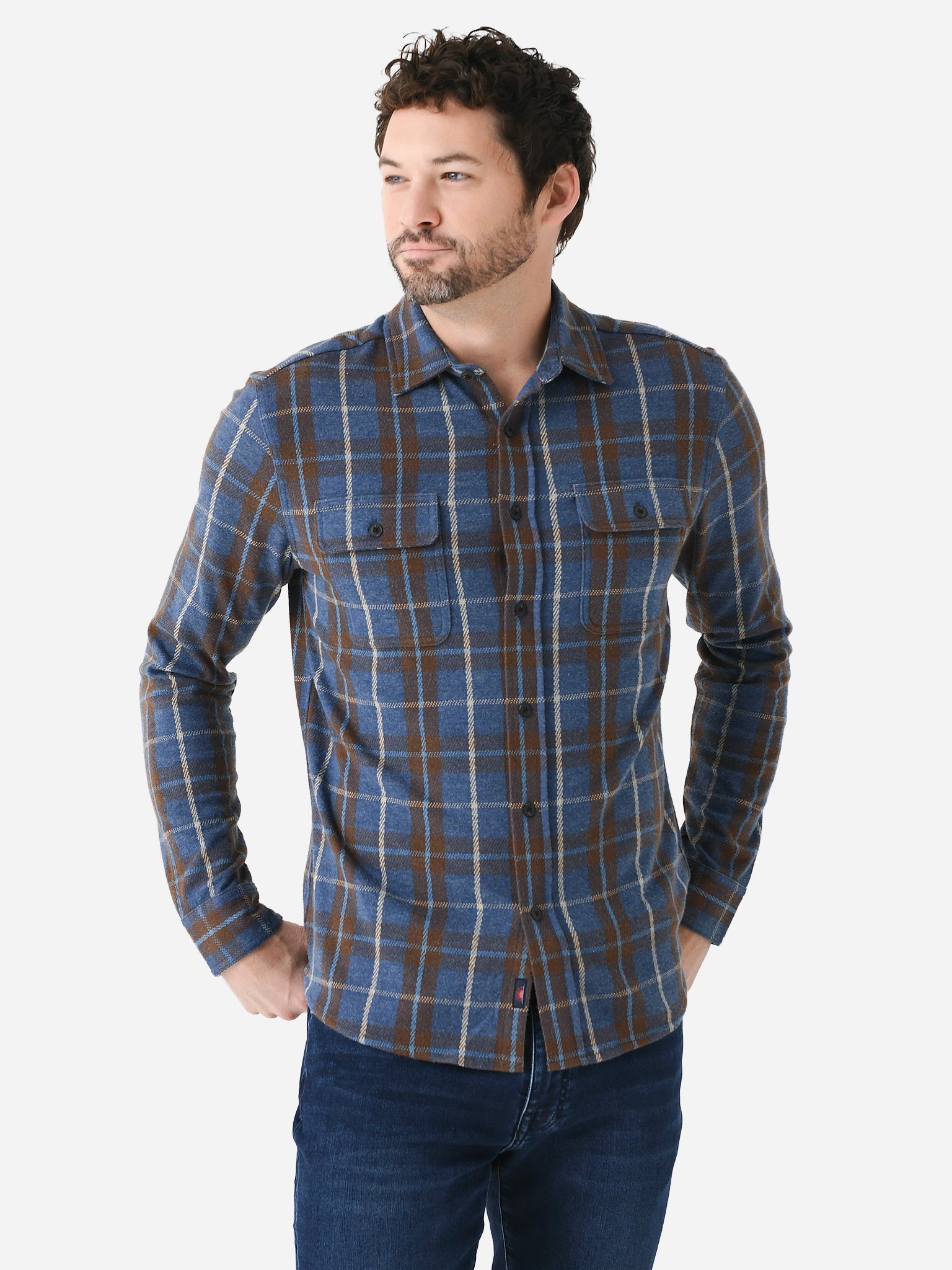 Faherty Brand Men's Legend Sweater Shirt - Saint Bernard