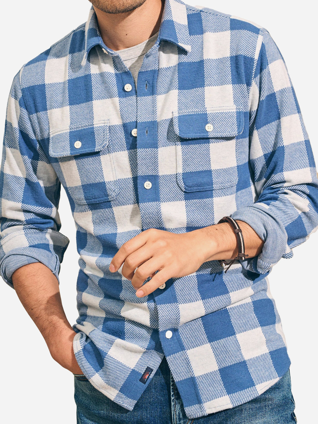 Faherty Brand Men's Legend Sweater Shirt - Saint Bernard