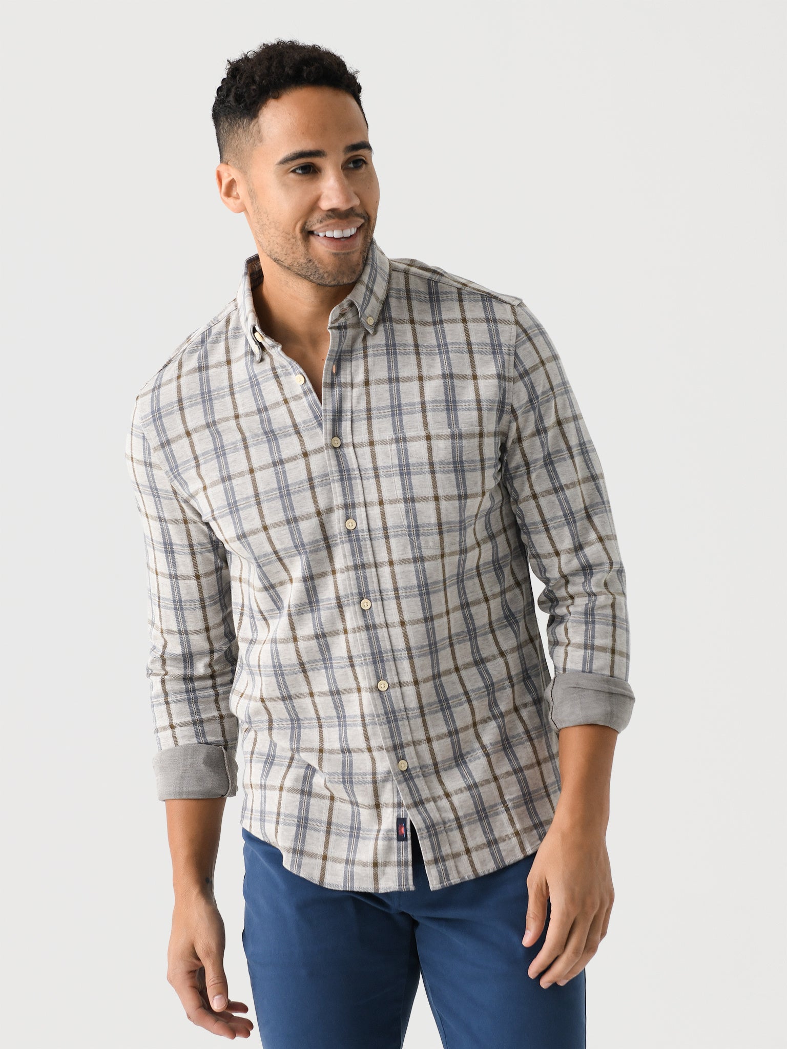 Faherty Brand Men's Coastline Knit Shirt - Saint Bernard