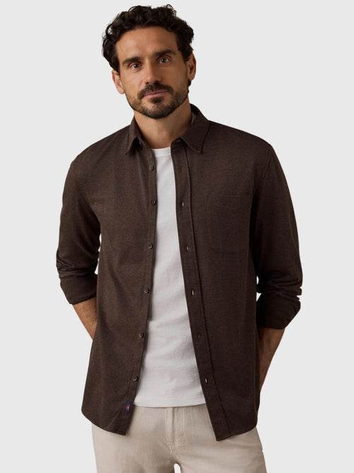 Faherty Brand Men's Coastline Knit Shirt - Saint Bernard