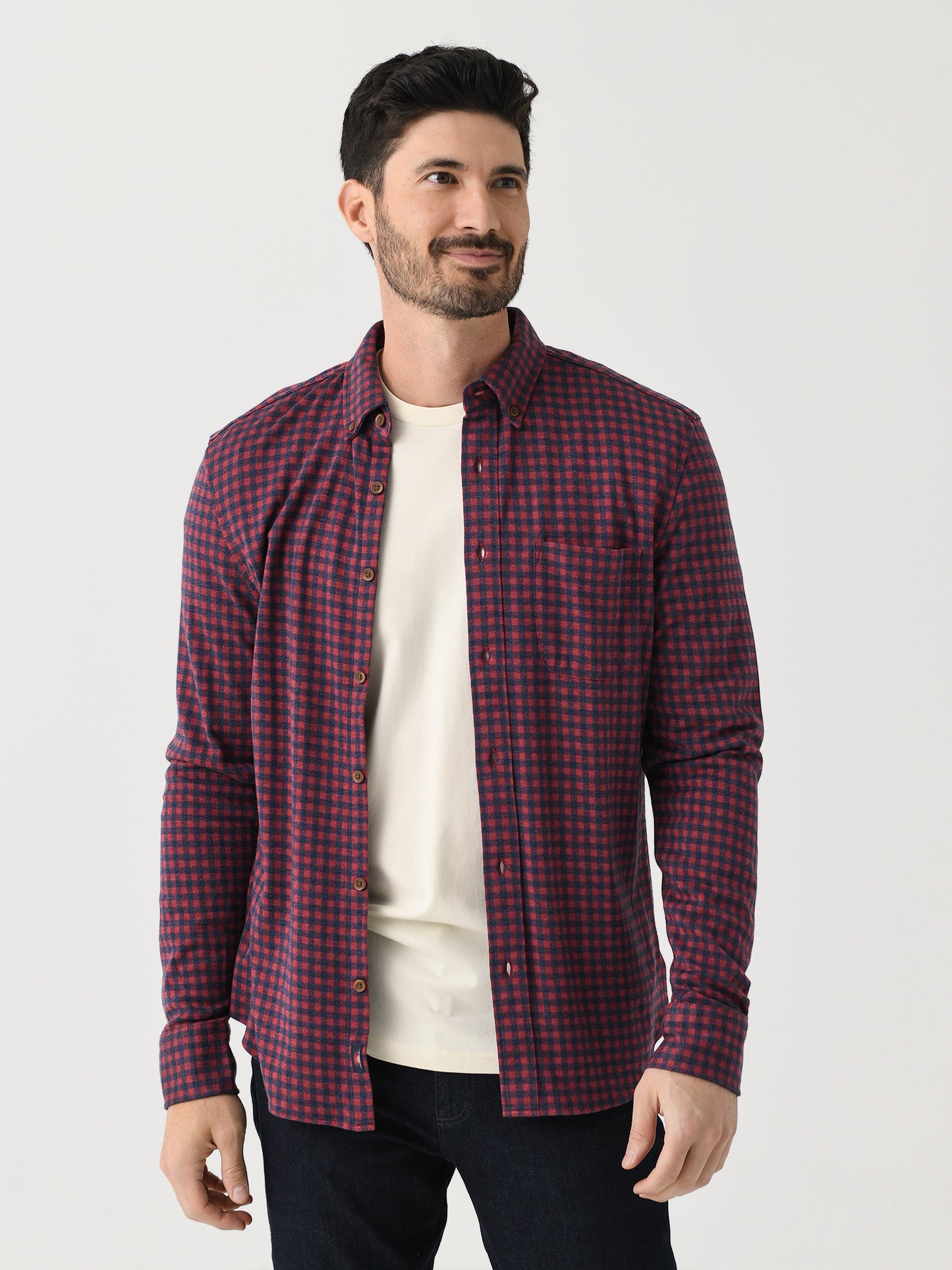 Faherty Brand Men's Coastline Knit Shirt - Saint Bernard