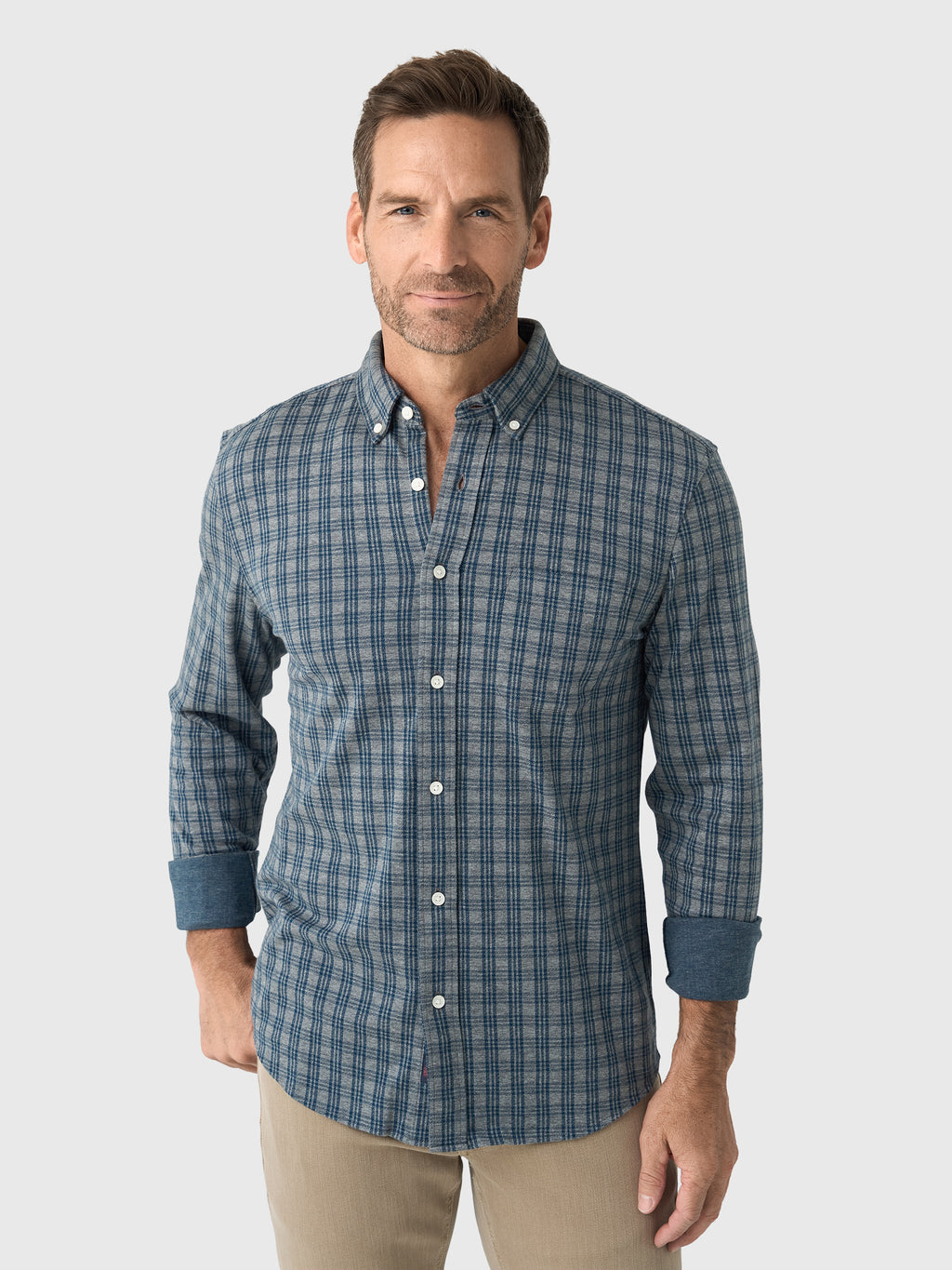 Faherty Brand Men's Coastline Knit Shirt - Saint Bernard