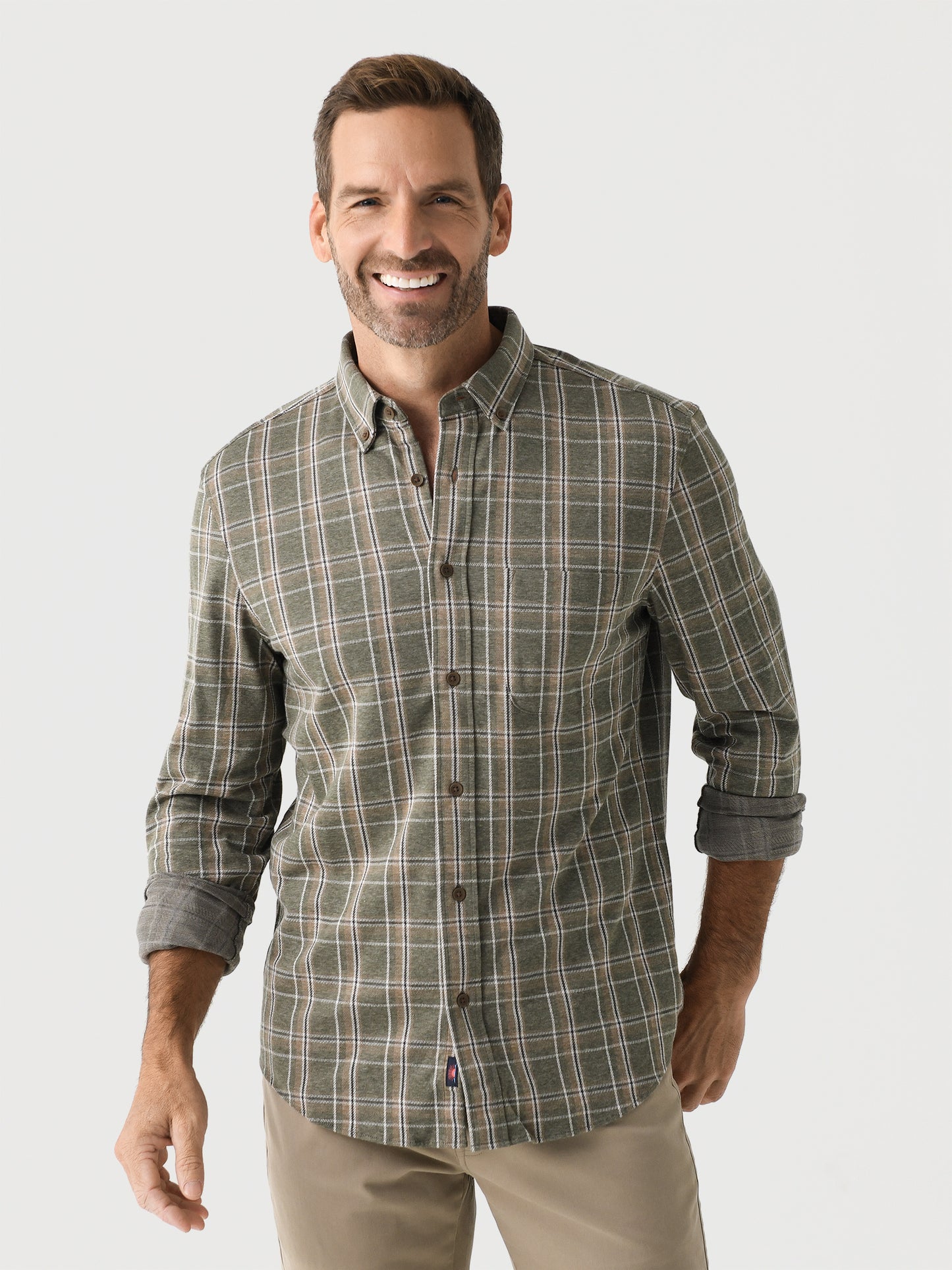 Faherty Brand Men's Coastline Knit Shirt - Saint Bernard