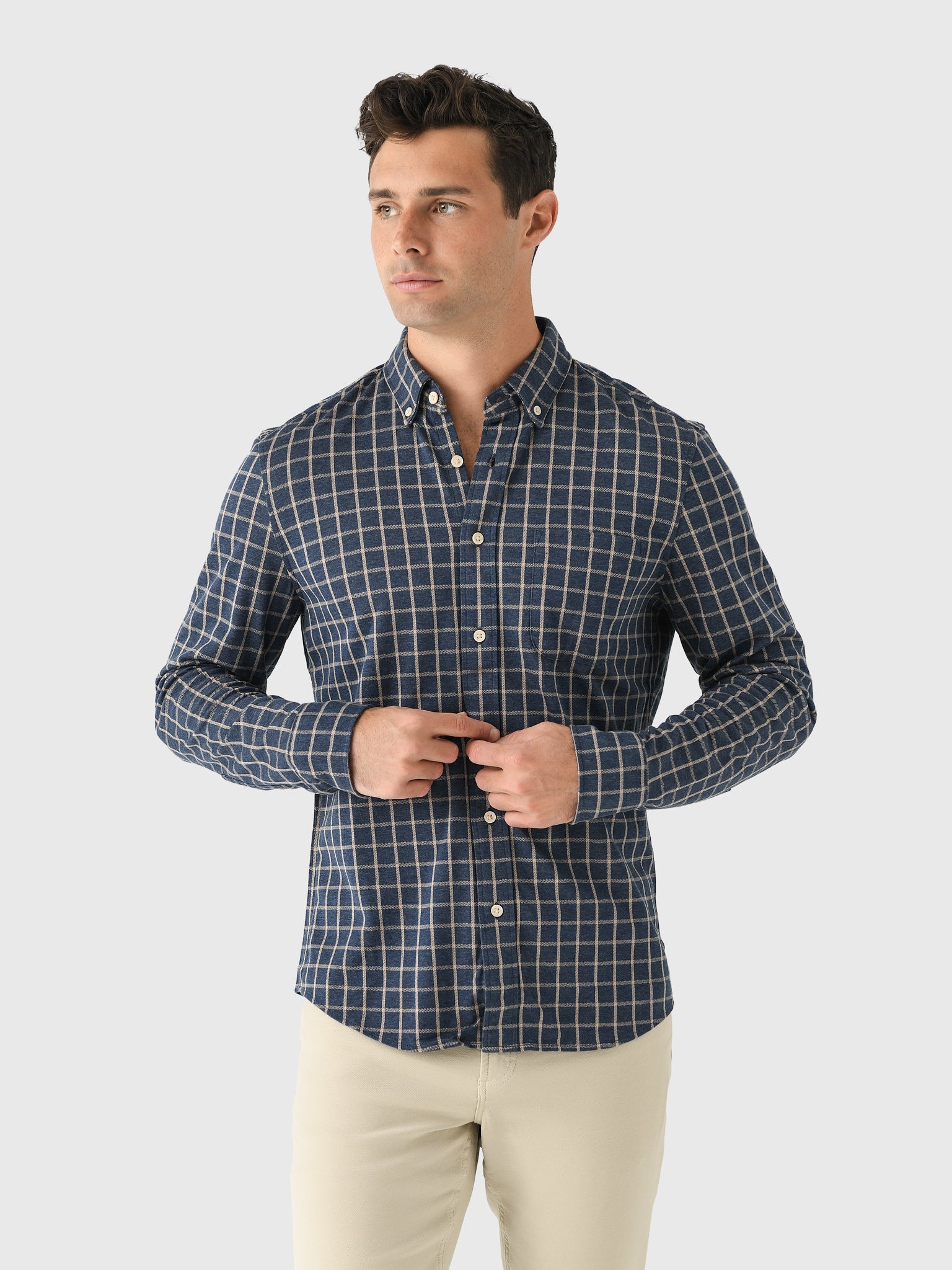 Faherty Brand Men's Coastline Knit Shirt - Saint Bernard