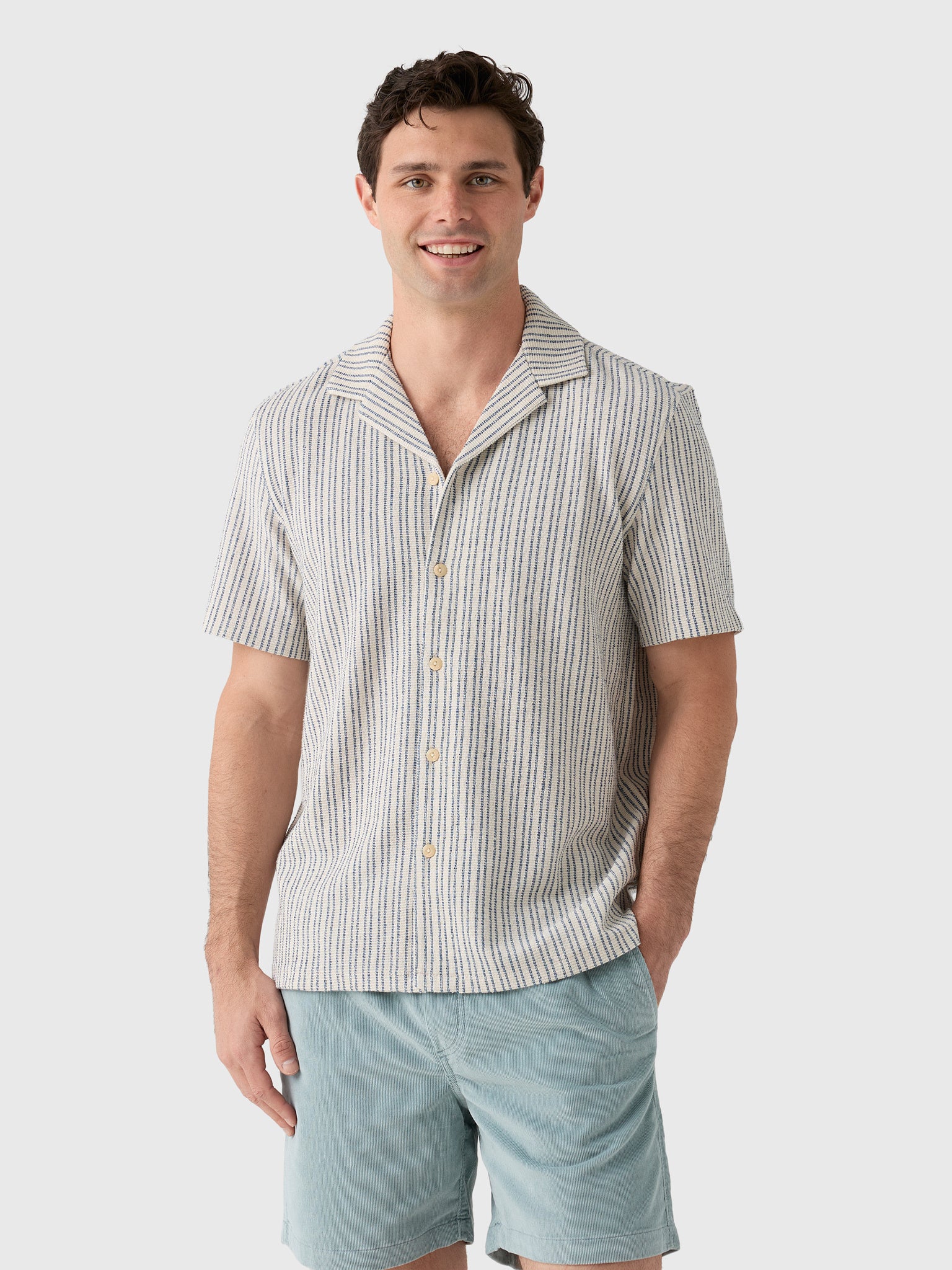 Faherty Brand Men's Short-Sleeve Oasis Camp Shirt - Saint Bernard