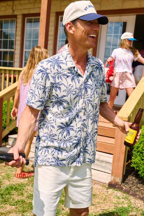 Faherty Brand Men's Cabana Towel Terry Shirt