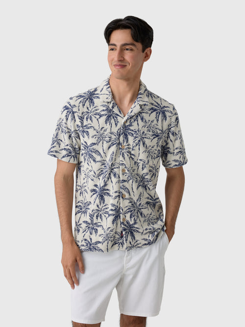 Faherty Brand Men's Cabana Towel Terry Shirt