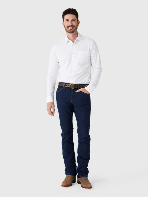 Faherty Brand Men's Costa Piqué Shirt - Saint Bernard