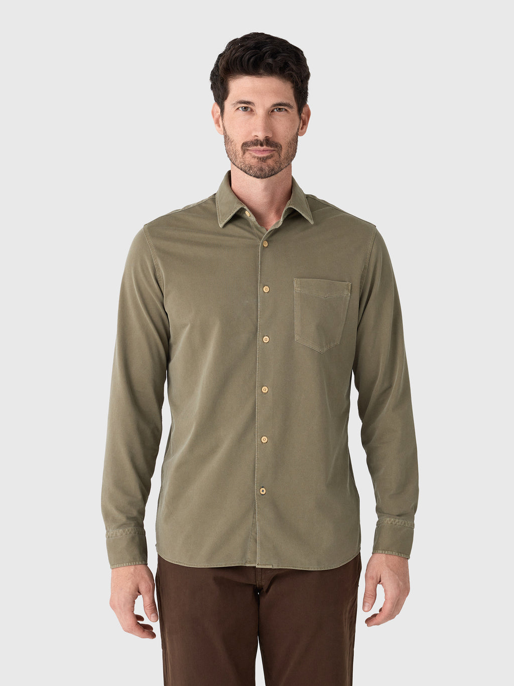 Faherty Brand Men's Costa Piqué Shirt - Saint Bernard