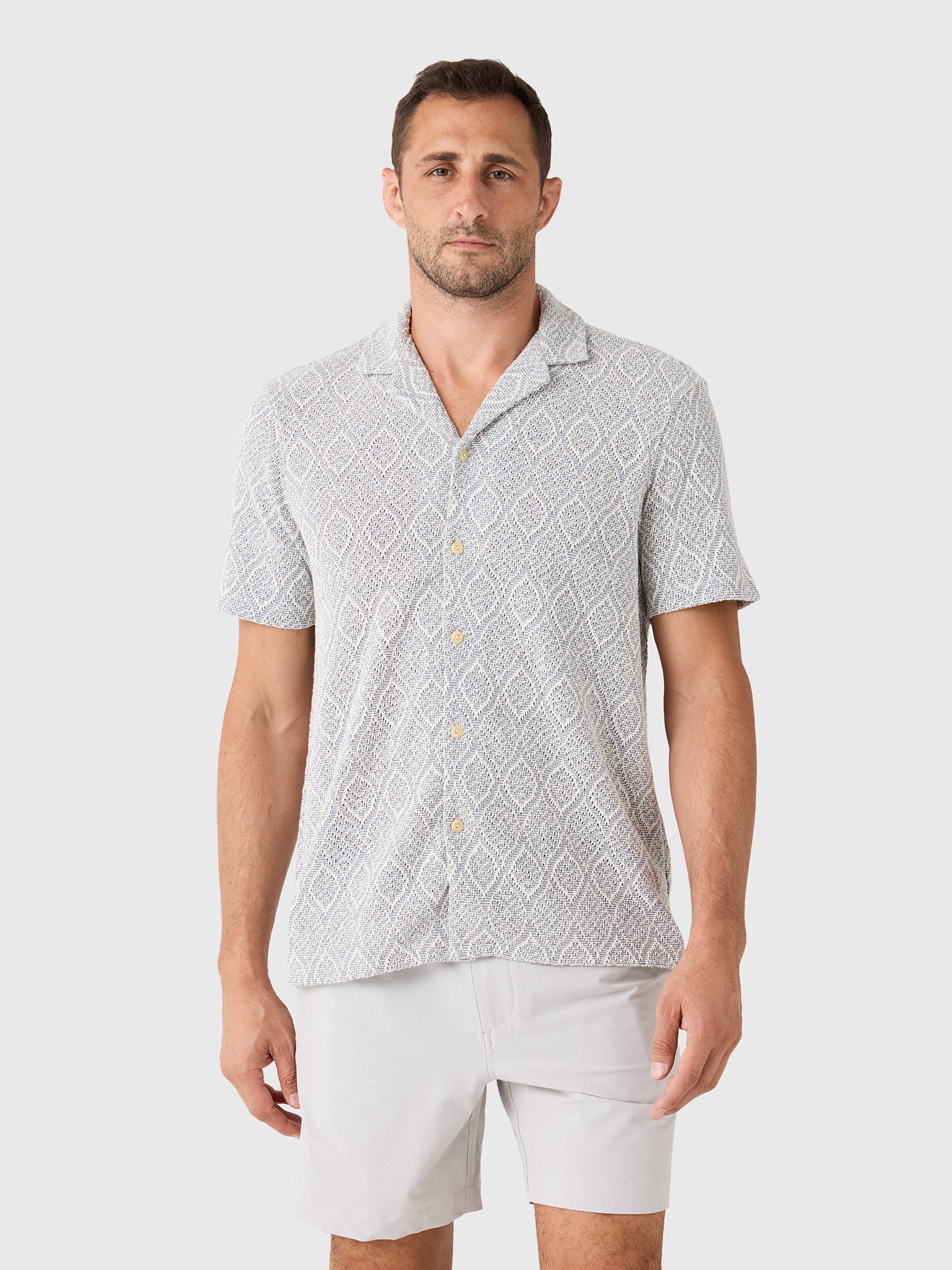 Faherty Brand Men's Short-Sleeve Oasis Camp Shirt - Saint Bernard
