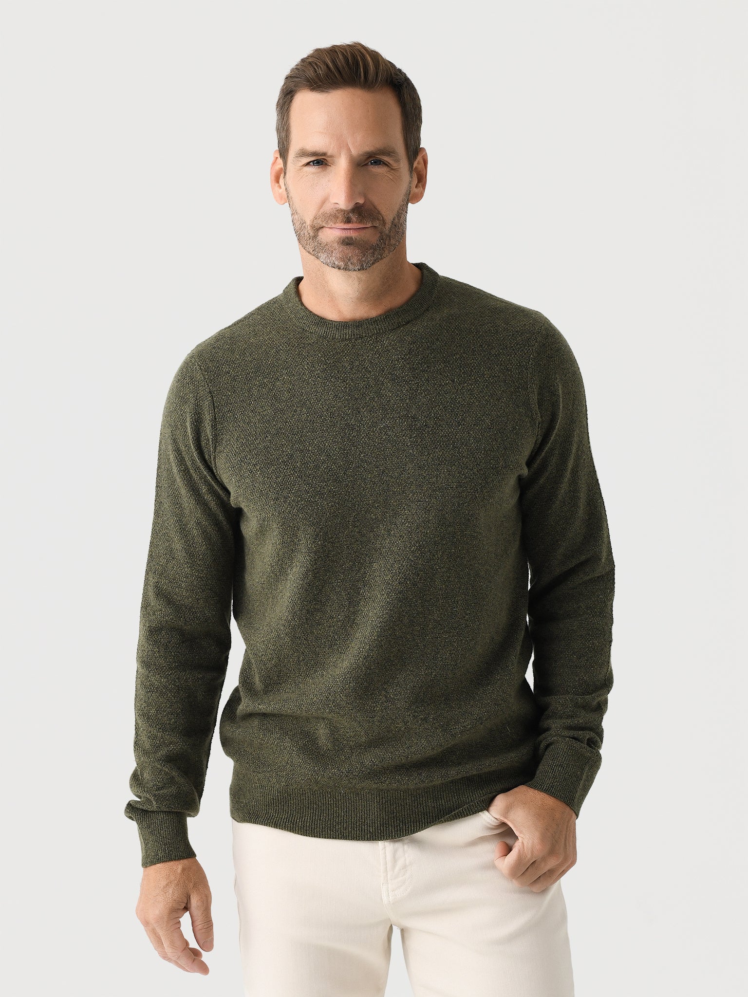 Faherty Brand Men's Jackson Crew Sweater - Saint Bernard