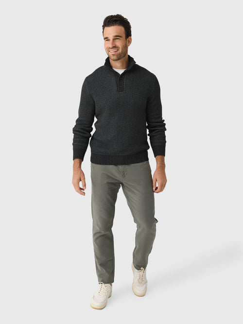 Faherty Brand Men's Quarter Button Sweater