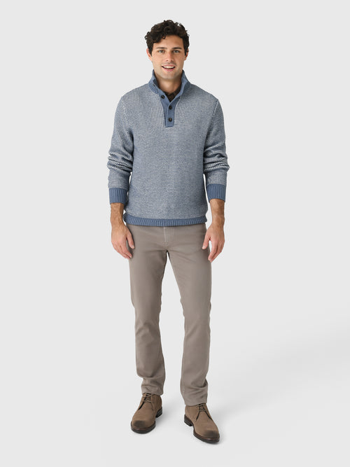 Faherty Brand Men's Quarter Button Sweater