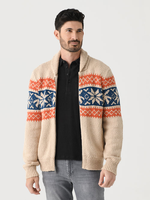 Faherty Brand Men's Surf To Snow Zip Cardigan