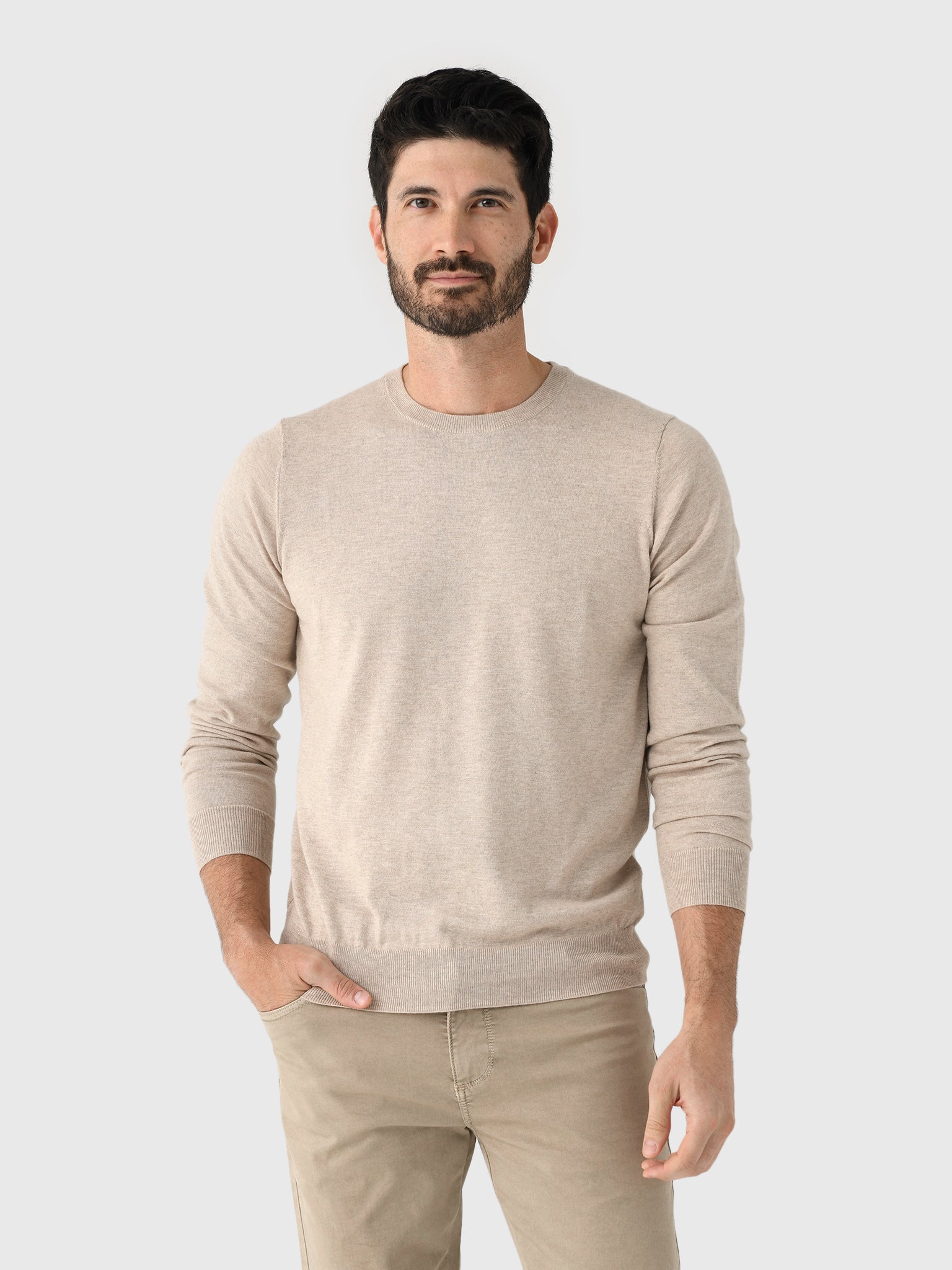 Faherty Brand Men's Movement Crewneck Sweater - Saint Bernard