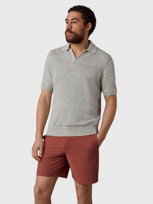 Faherty Brand Men's Short-Sleeve Linen Sweater Polo