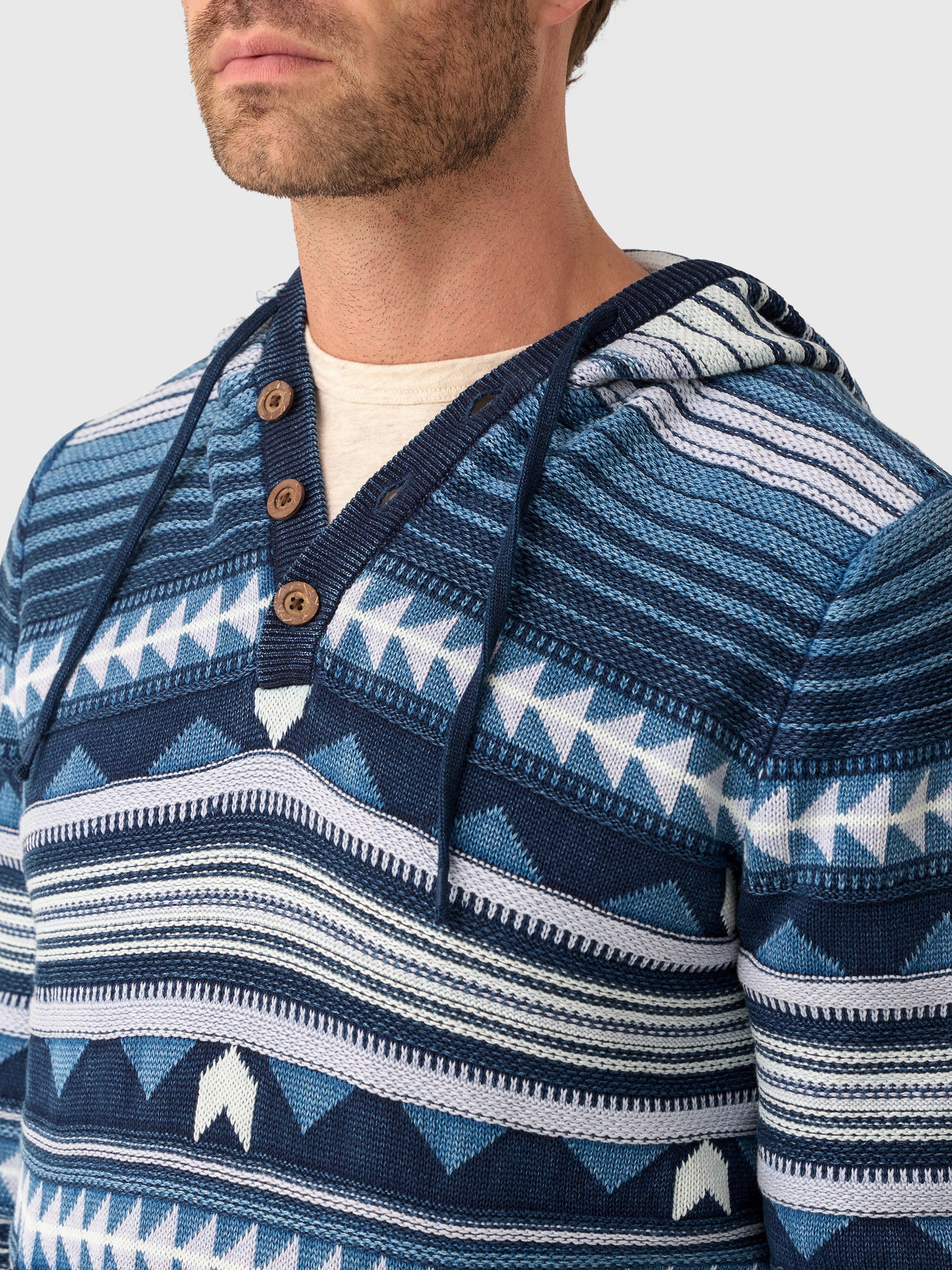 Faherty Brand Men's Indigo Hoodie - Saint Bernard