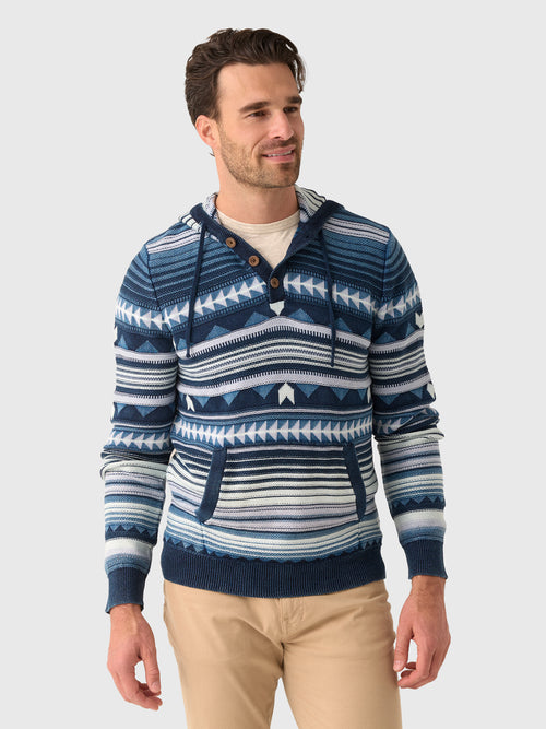 Faherty Brand Men's Indigo Hoodie