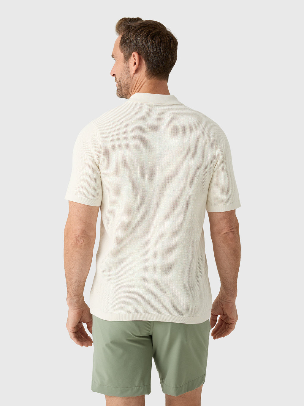 Faherty Brand Men's Short Sleeve Sunwashed Sweater Shirt - Saint Bernard