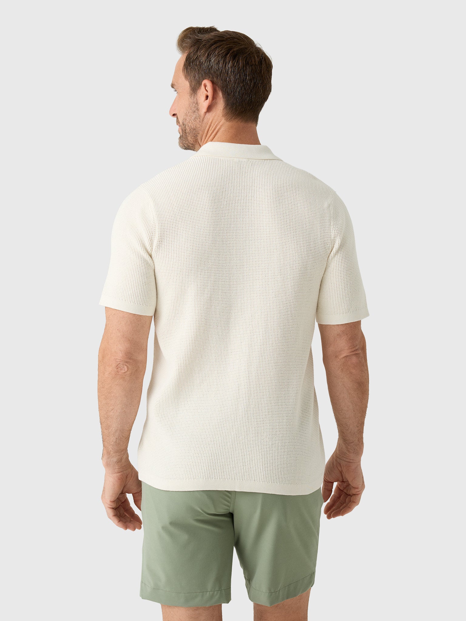 Faherty Brand Men's Short Sleeve Sunwashed Sweater Shirt - Saint Bernard