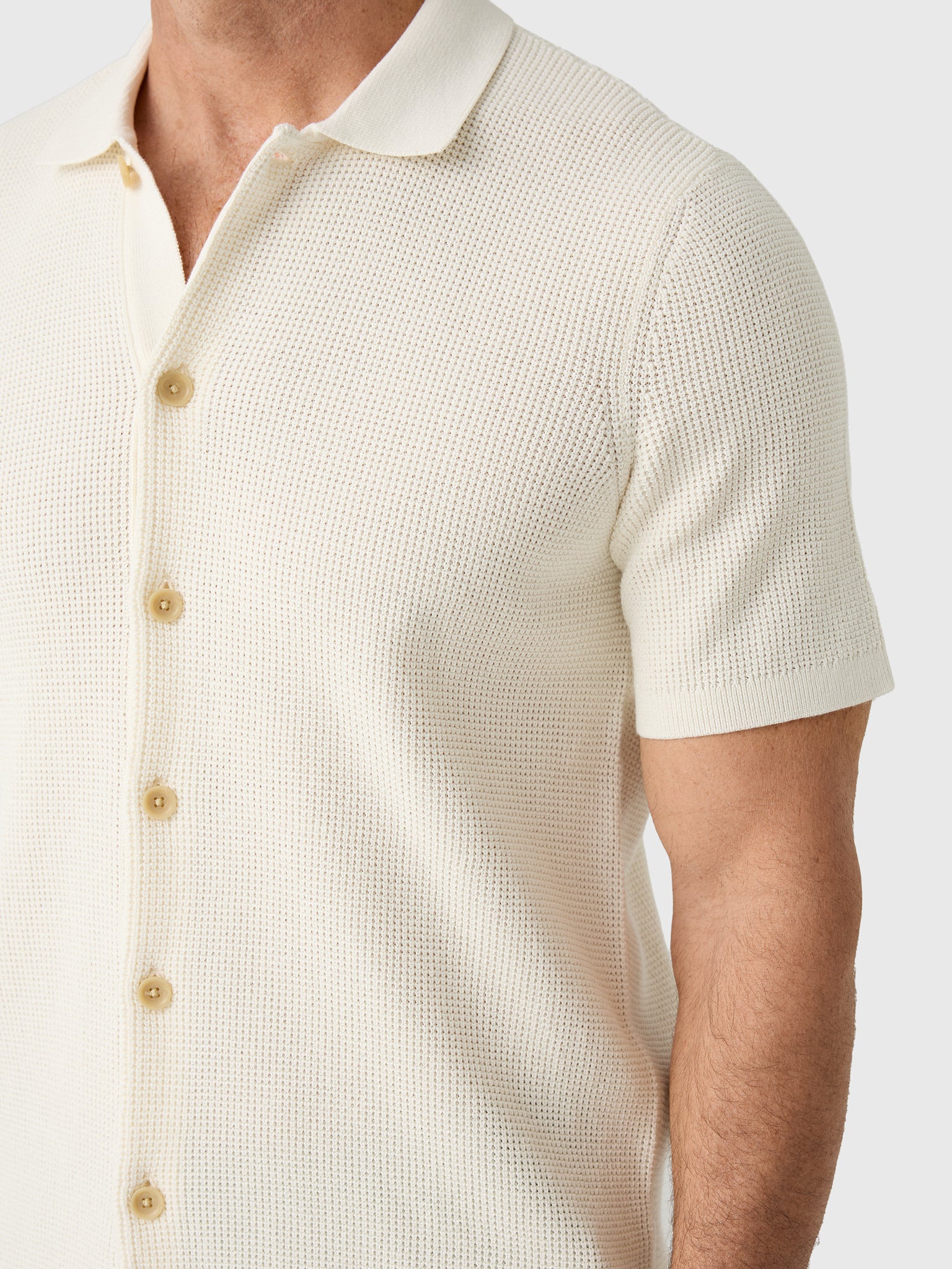 Faherty Brand Men's Short Sleeve Sunwashed Sweater Shirt - Saint Bernard