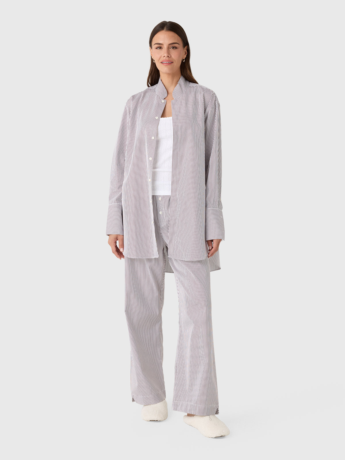 Comme Si Women's Mandarin Collar Tunic - Saint Bernard