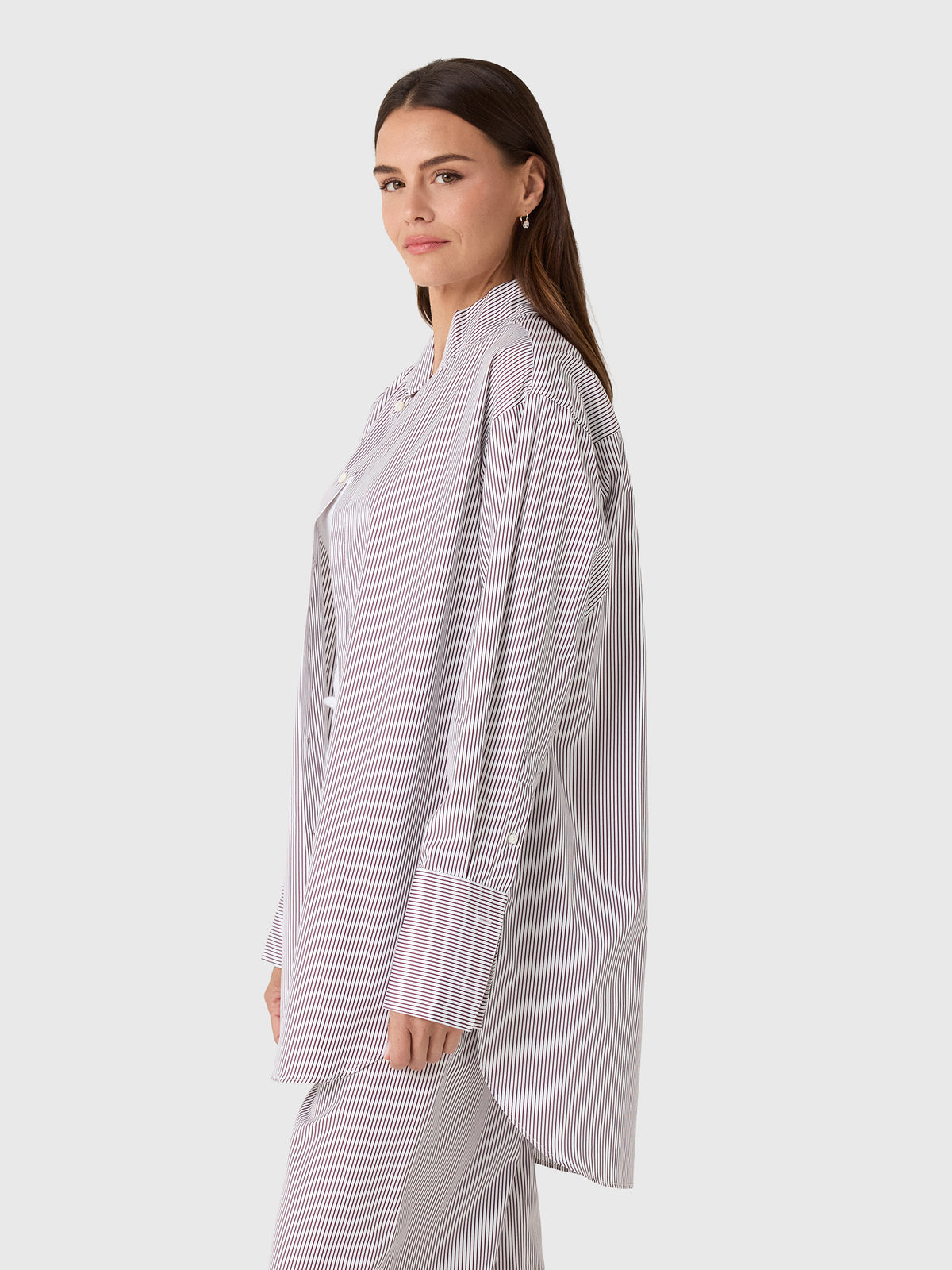 Comme Si Women's Mandarin Collar Tunic - Saint Bernard