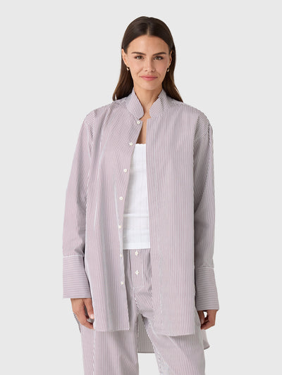Comme Si Women's Mandarin Collar Tunic - Saint Bernard