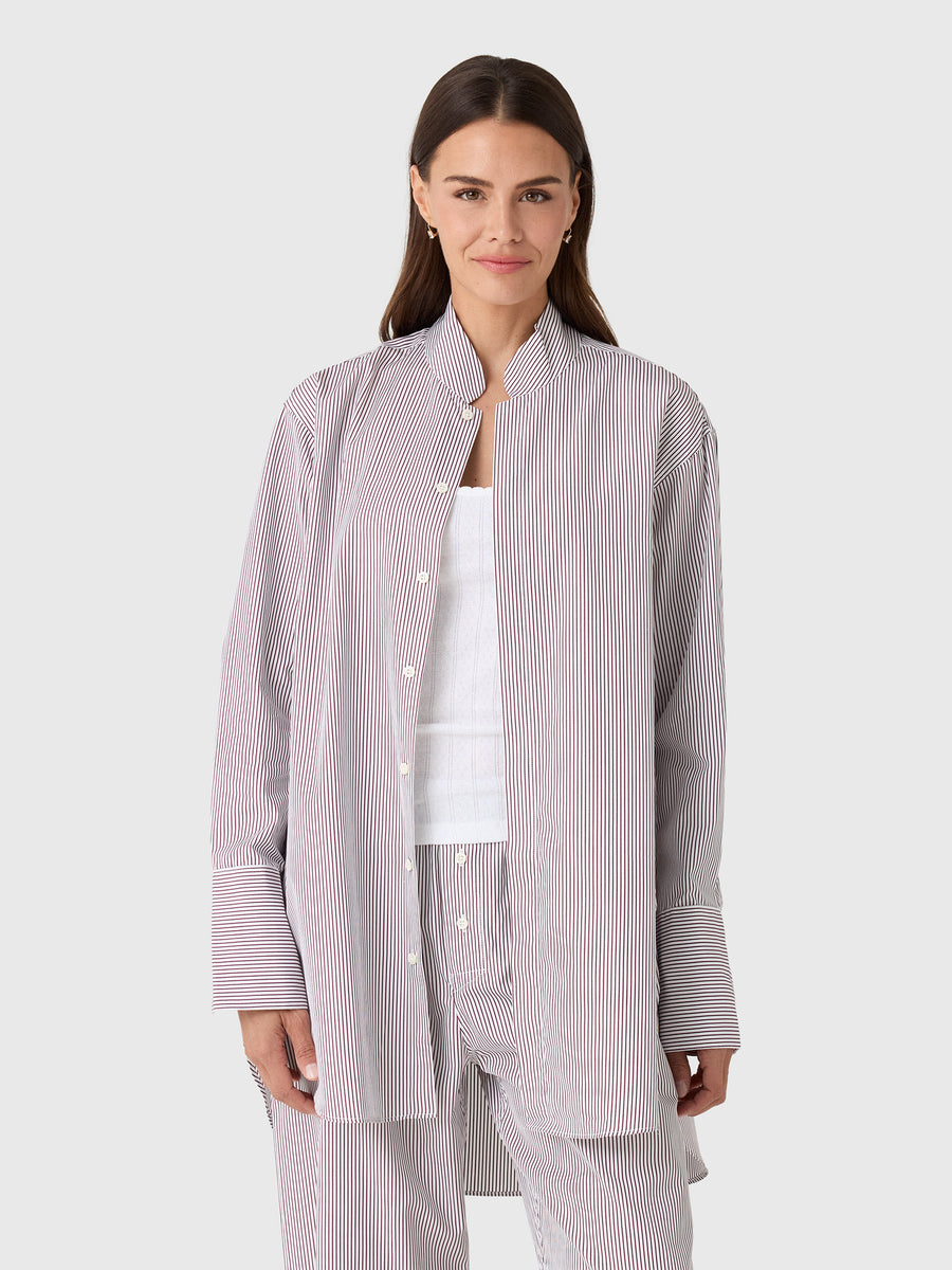 Comme Si Women's Mandarin Collar Tunic - Saint Bernard