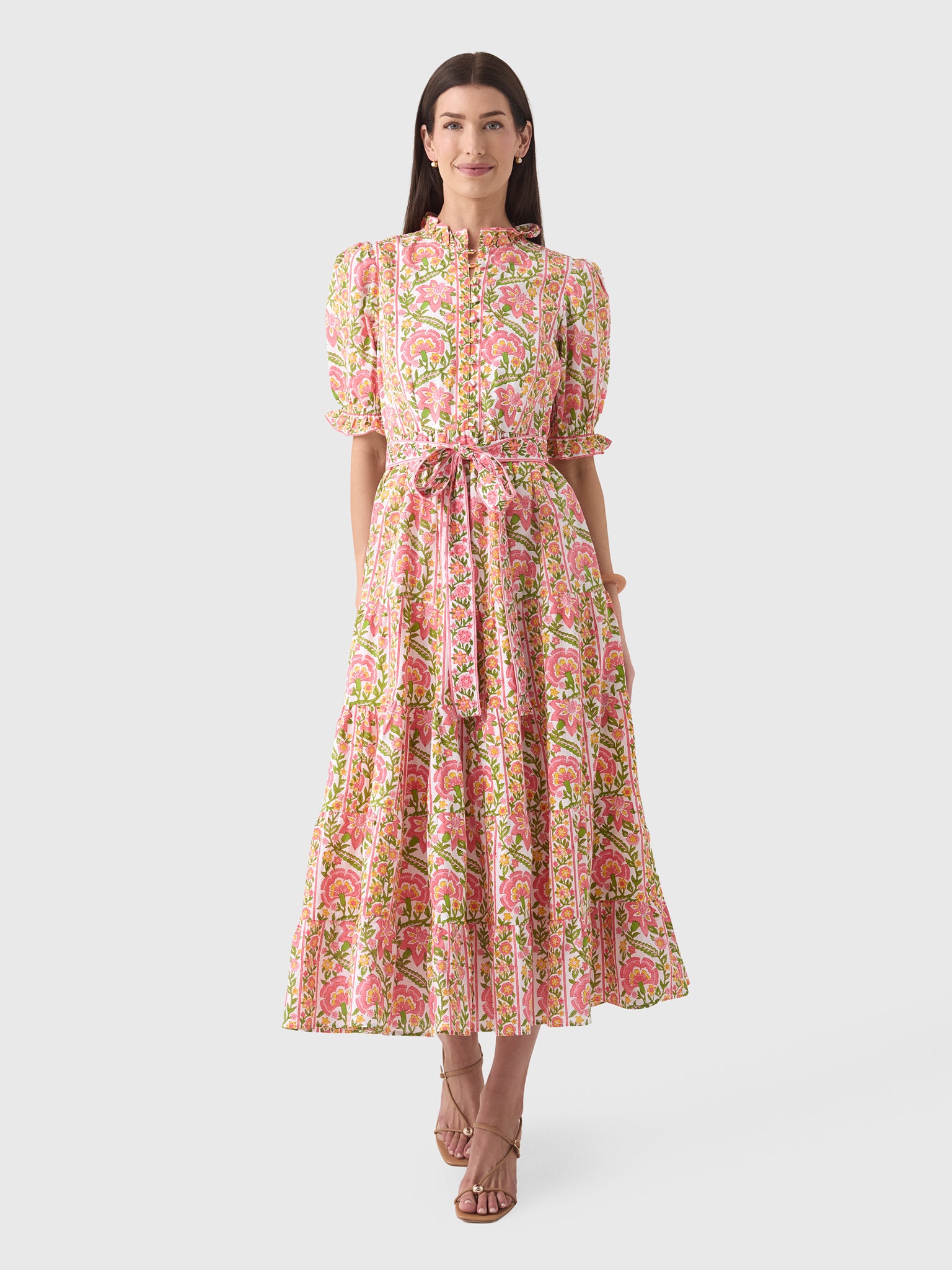 Pink City Prints Women's Matilda Dress - Saint Bernard