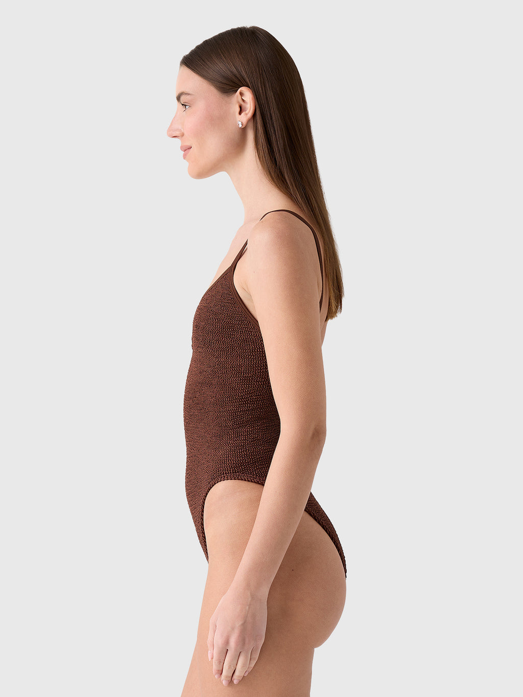 Hunza G Women's Mia Beaded One-Piece Swimsuit - Saint Bernard