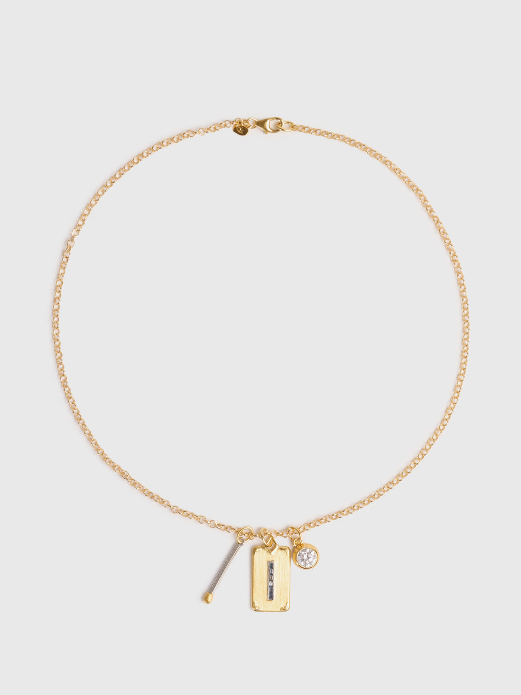 Hart Mini Belcher Charm Necklace - Saint Bernard