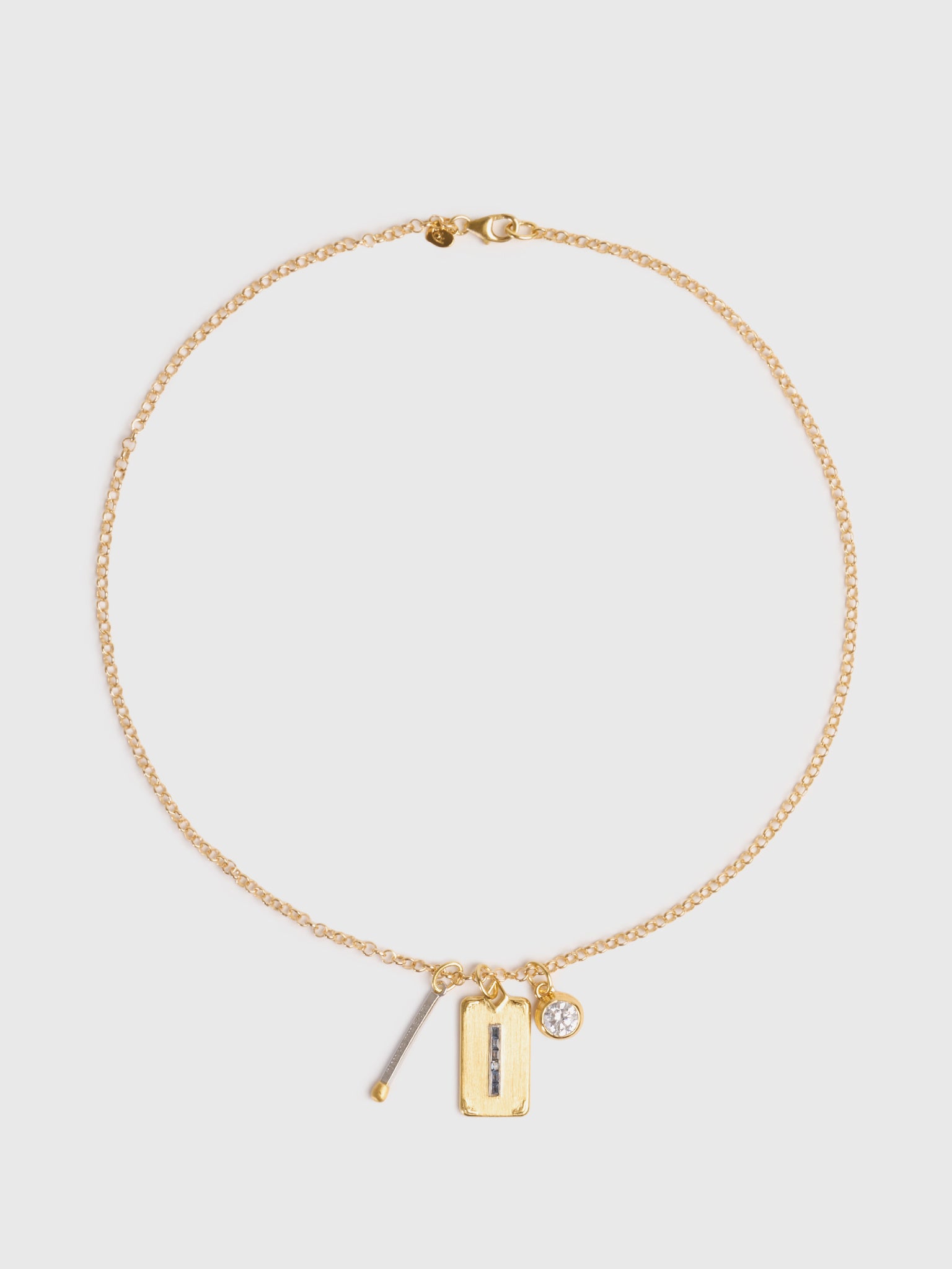 Hart Mini Belcher Charm Necklace - Saint Bernard