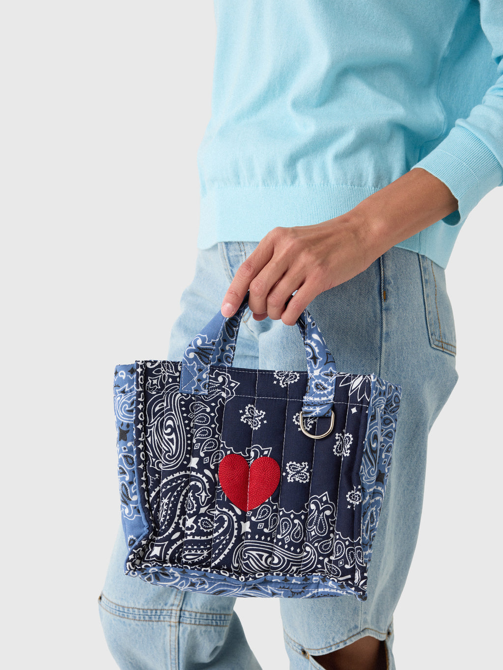 Call It By Your Name Quilted Mini Cabas Tote - Saint Bernard