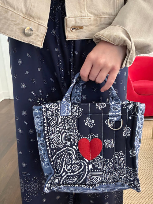 Call It By Your Name Quilted Mini Cabas Tote - Saint Bernard
