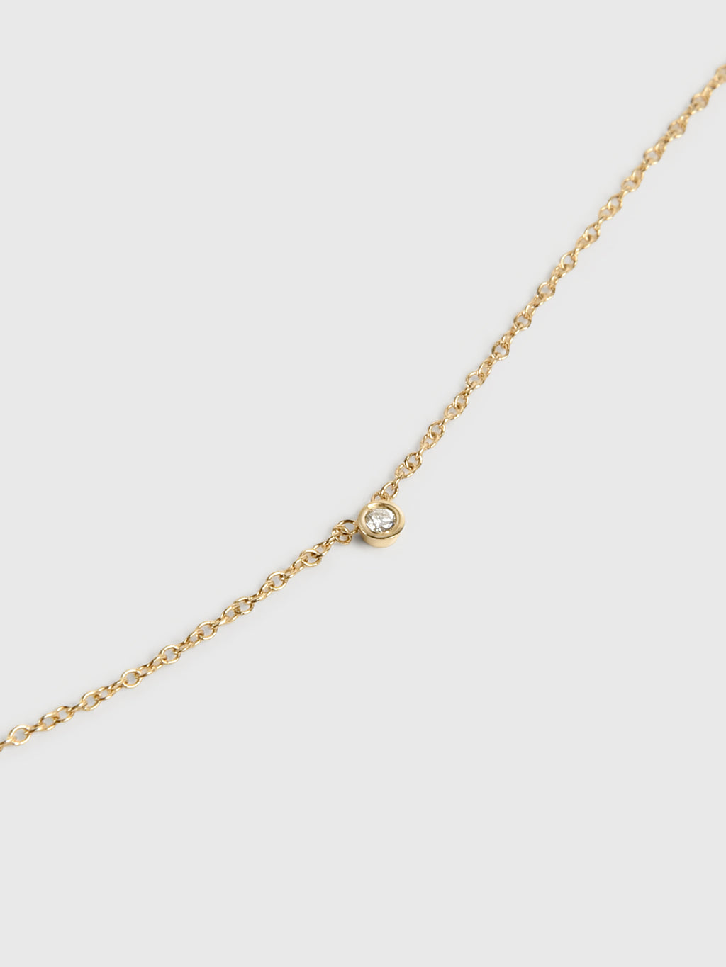 Bychari Mini Diamond Solitaire Necklace - Saint Bernard