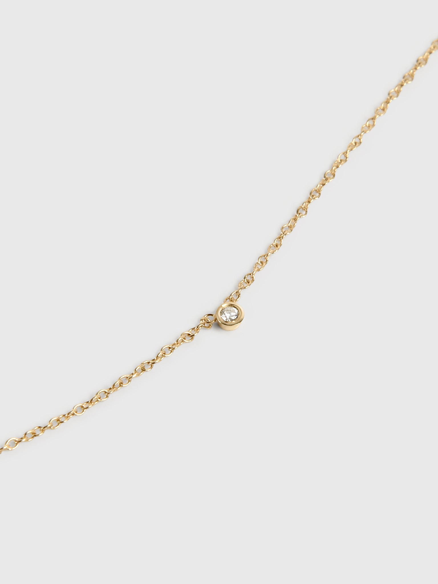 Bychari Mini Diamond Solitaire Necklace - Saint Bernard
